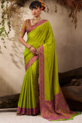 Barf Green Kanjivaram Silk Saree