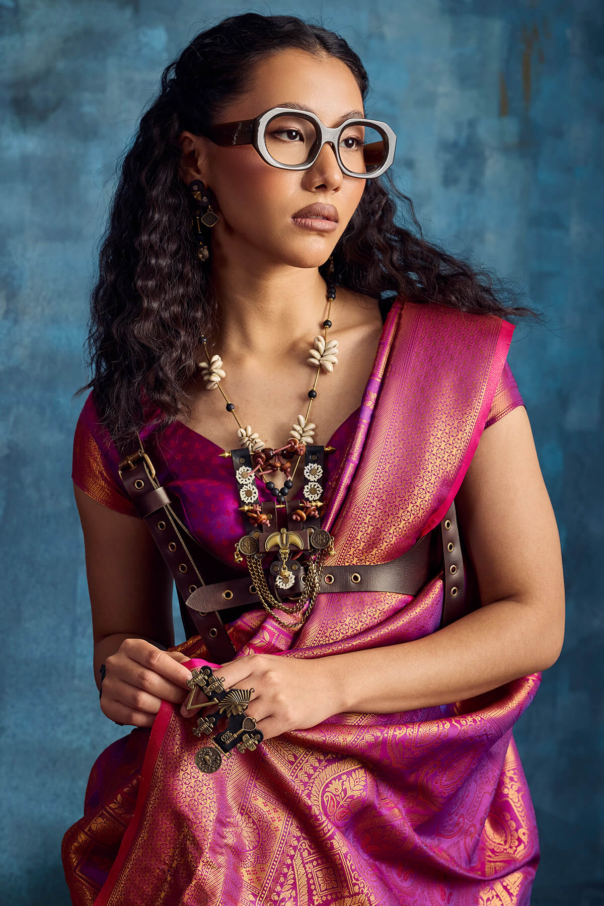 Rich Purple Zari Woven Kanjivaram Silk Saree