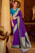 Royal Purple Soft Silk Saree