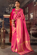 Shocking Pink Kanjivaram Silk Saree